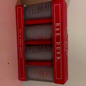 Rae Dunn celebrate shot glasses Christmas new year